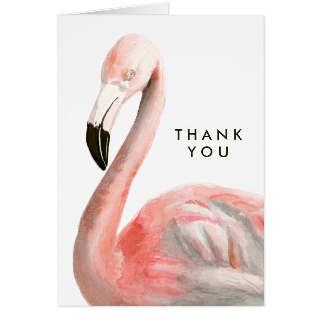Add Your Text | Tropical Flamingo Bird (Front)