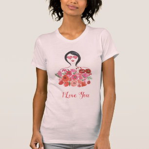 Add Your Text   Valentine Chic I T-Shirt