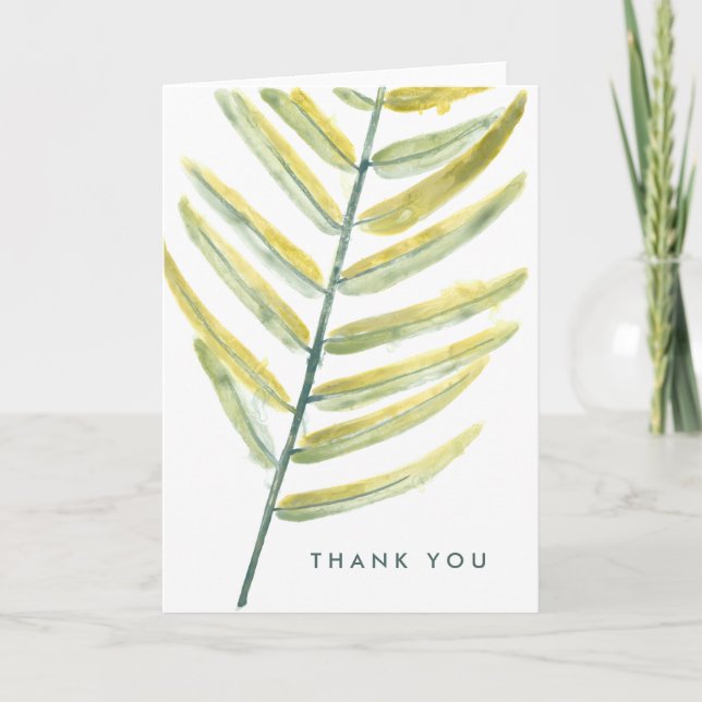 Add Your Text | Verdant Impressions VII Thank You Card (Front)