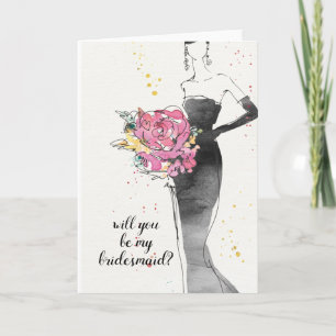 Add Your Text Wild Apple Floral Fashion Dress Invitation