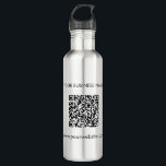 Add Your Website Address QR Code Business 710 Ml Water Bottle<br><div class="desc">Add your business website URL and business name by clicking the "Personalise" button. A unique QR code will be automatically generated for you when you add your web address in the QR code field provided.</div>