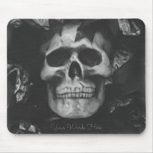 Add Your Words Dark Skull Mousepad