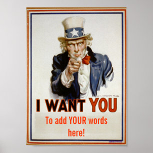 "add YOUR words"  Poster