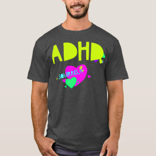 ADDADHD Awareness Month is October SQUIRREL 3 T-Shirt