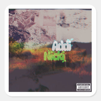 Addi Nicki Album Cover Artwork Square Sticker