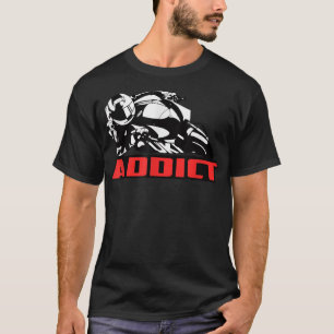 Addict Race GP Gift Very Funny Motorcycle Vintage T-Shirt