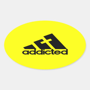 Addicted Oval Sticker