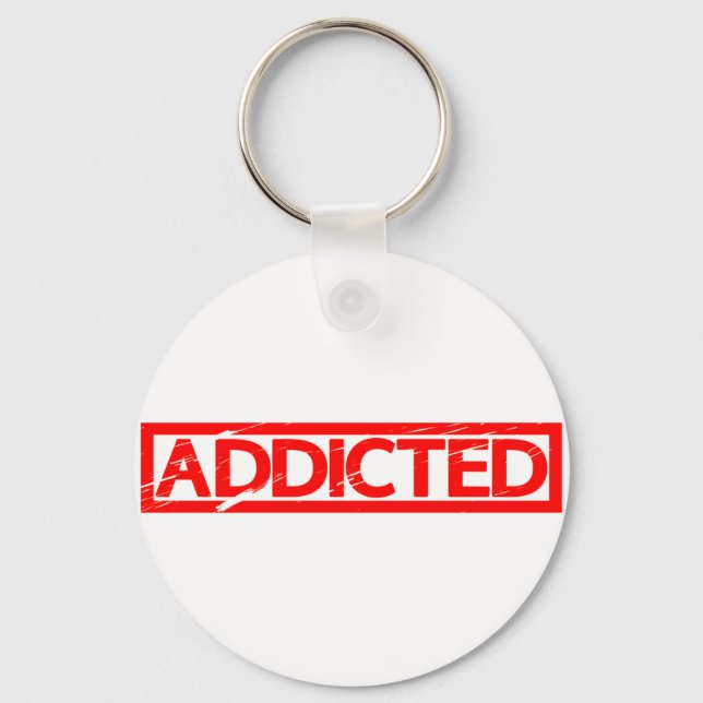 Addicted Stamp Key Ring (Front)