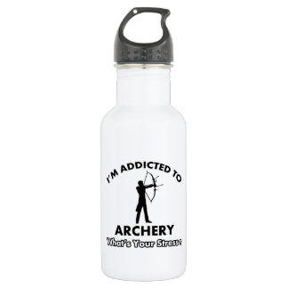 addicted to archery 532 ml water bottle
