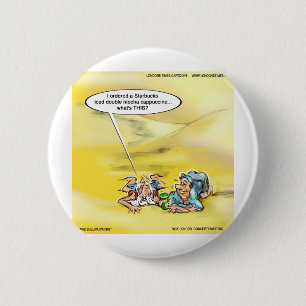 Addicted To Coffee By Londons Times Cartoons 6 Cm Round Badge