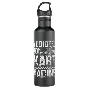Addicted To Kart Racing 710 Ml Water Bottle