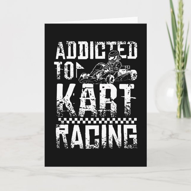 Addicted To Kart Racing Card (Front)