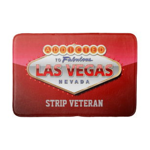 Addicted to Las Vegas, Nevada Funny Sign Bath Mat