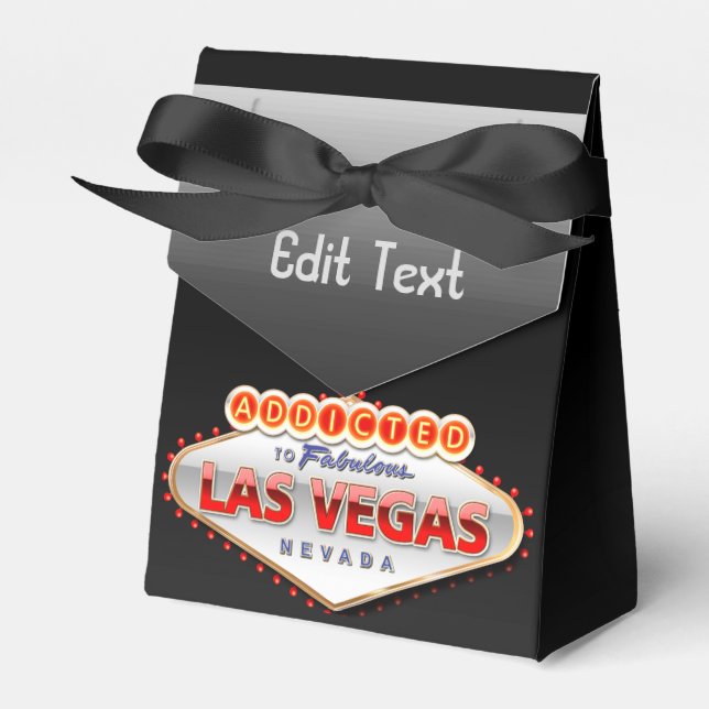 Addicted to Las Vegas, Nevada Funny Sign Favour Box (Front Side)