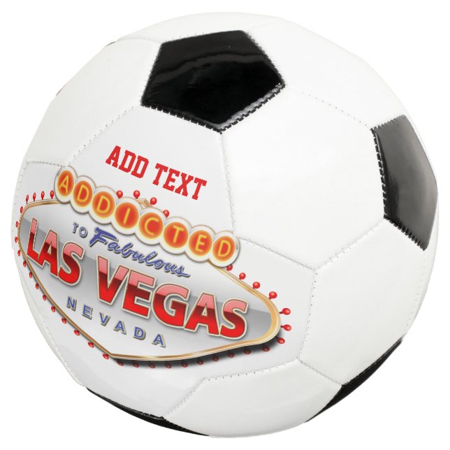 Addicted to Las Vegas, Nevada Funny Sign Football (Three Quarter)