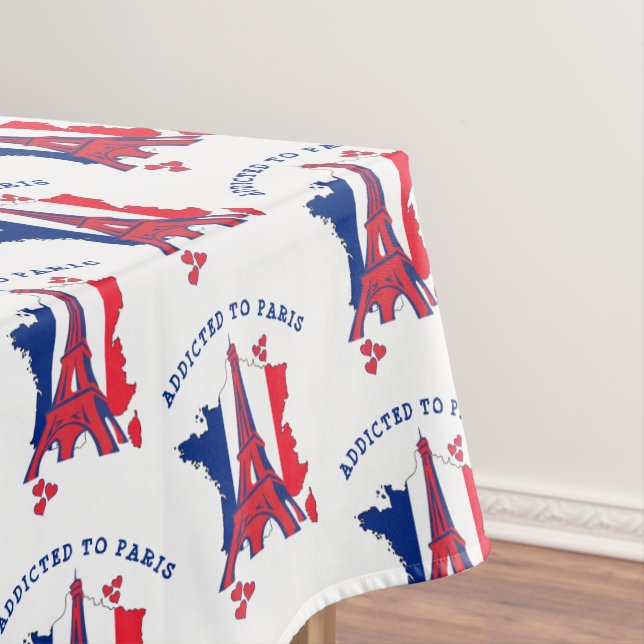 ADDICTED TO PARIS Eiffel Tower Tablecloth (In Situ)