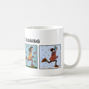 addicted to running (woman) coffee mug