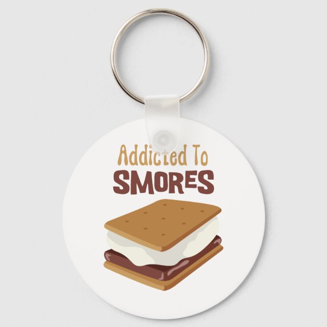 Addicted To Smores Key Ring (Front)