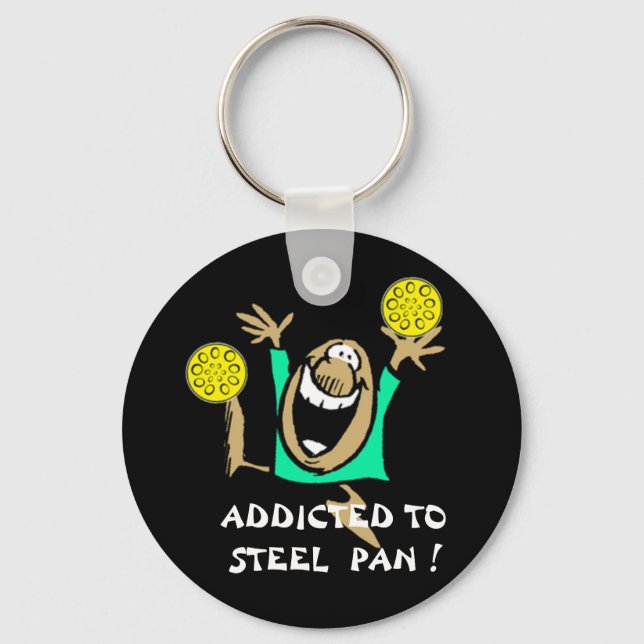 Addicted to Steel Pan key-chain Key Ring (Front)