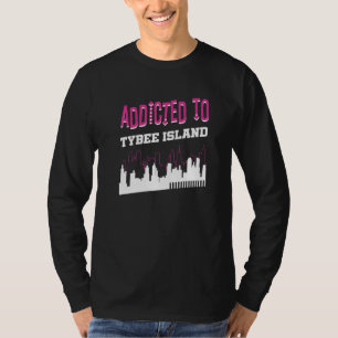 Addicted To Tybee Island Vacation Humour Trip Geo T-Shirt
