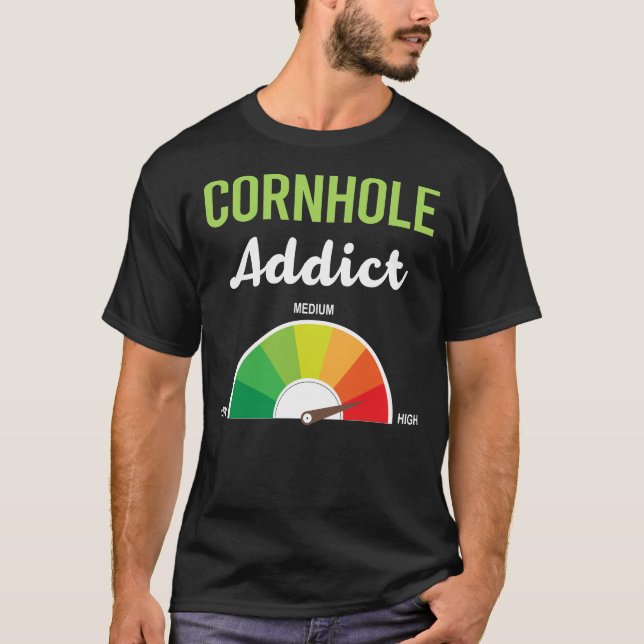 Addiction Cornhole T-Shirt (Front)
