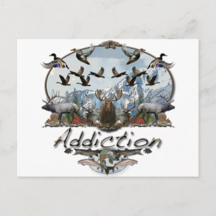 addiction postcard