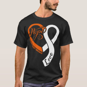 Addiction Recovery Awareness Hople Love Heart Ribb T-Shirt