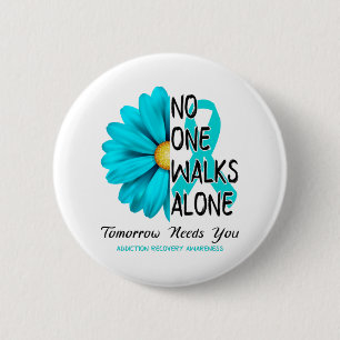 Addiction Recovery Awareness Month Ribbon Gifts 6 Cm Round Badge