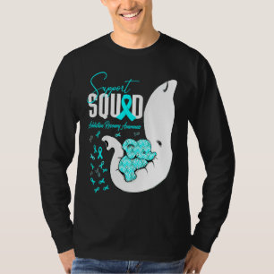 Addiction Recovery Awareness Support Squad Elephan T-Shirt