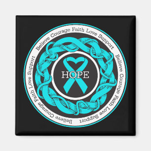Addiction Recovery Hope Intertwined Ribbon Magnet