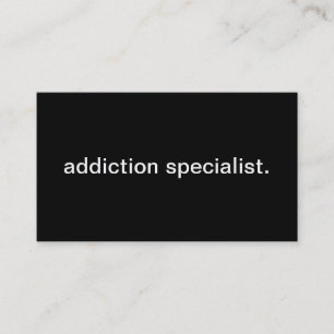 Addiction Specialist Business Card