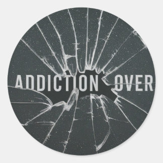 Addictionover Classic Round Sticker