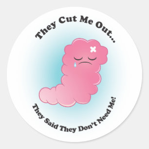 Addie Appendix "They Cut Me Out..." Stickers