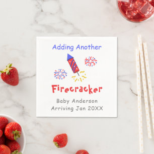 Adding Another Firecracker Napkin