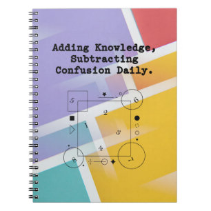 Adding Knowledge Math   Subtracting Confusion Notebook