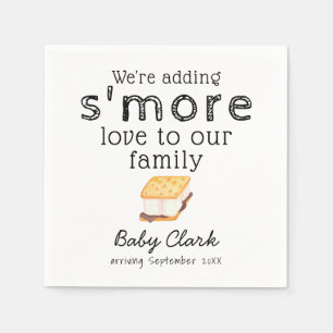 Adding S'more Love Baby Shower Napkin