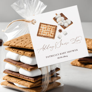 Adding S'more Love Gender Neutral Baby Shower Favour Tags