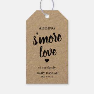 Adding S'more Love to our Family Baby Gift Tags