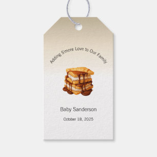 Adding S'more Love to Our Family Label Baby Shower