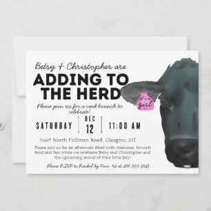 Adding to the Herd!  Cow Ranch Farm Baby Shower