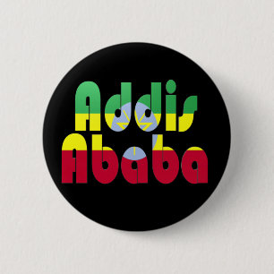 Addis Ababa, Ethiopia 6 Cm Round Badge