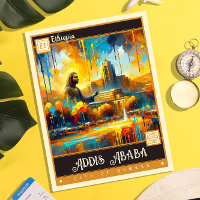 Addis Ababa, Ethiopia | Vintage Painting