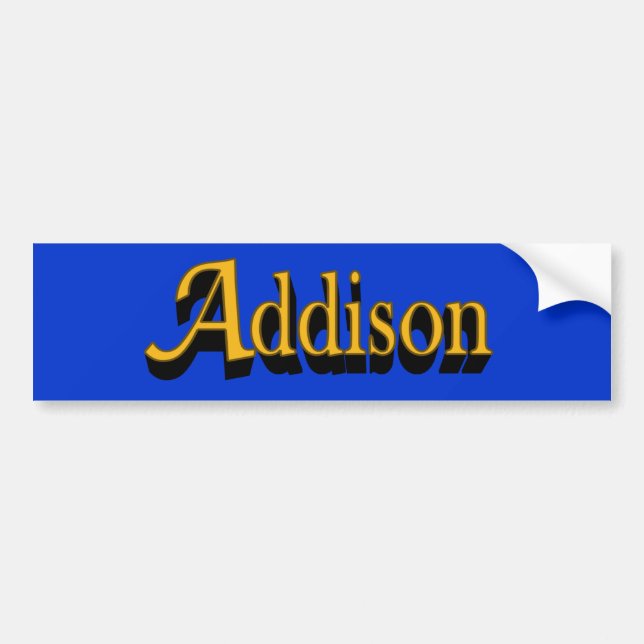 Addison Bumper Sticker (Front)