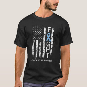 Addison Disease Warrior US Flag T-Shirt
