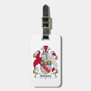 Addison Family Crest Luggage Tag