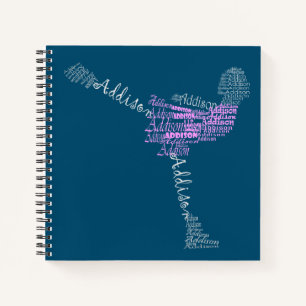 Addison Ice Skater Figure Skater Notebook