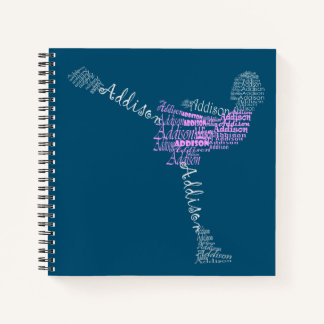 Addison Ice Skater Figure Skater Notebook