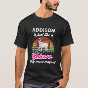 Addison Is Like A Unicorn Funny Women, Girl / Baby T-Shirt