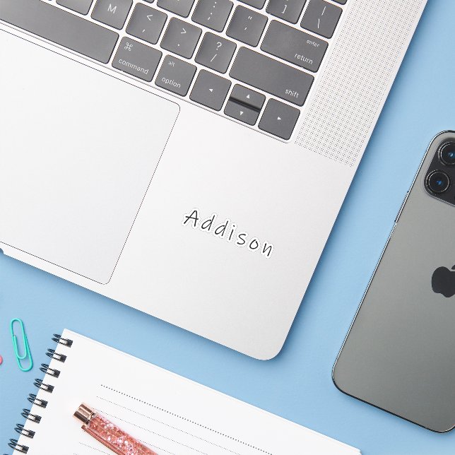 Addison name, fore Addison (Laptop w/ iPhone)