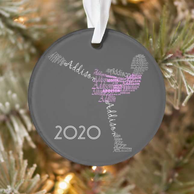 Addison Personalised Ice Figure Skater Ornament (Tree)